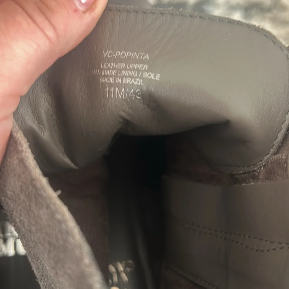 Vince Camuto Gray Suede Boots with Chains - Picture 8 of 9